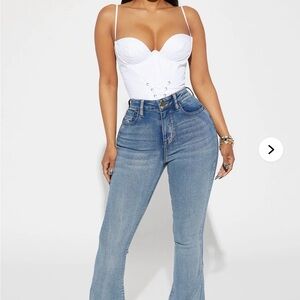 Gemma Sculpting Stretch Flare Jeans - Vintage Wash